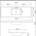 Ver imagem 3 de Pia Sintética para Cozinha 160cm X 55cm