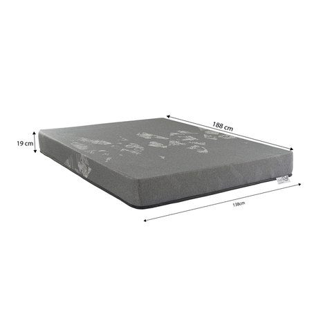 Colchão Casal de Espuma Grey Confort Enrolado a Vácuo 138x188cm Kappesberg Colchões