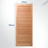 Folha de Porta Maciça 210x72cm Eucalipto Pm09 Veneziana Cruzeiro Portas - 3