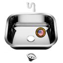 Ver imagem 1 de Cuba American Steel Industrial Grande 50x40x25 35 L Inox 304