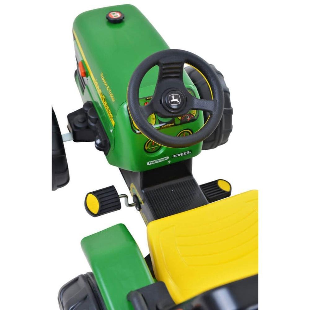 Trator Infantil Elétrico John Deere Ground Force Peg Pérego Verde - 10