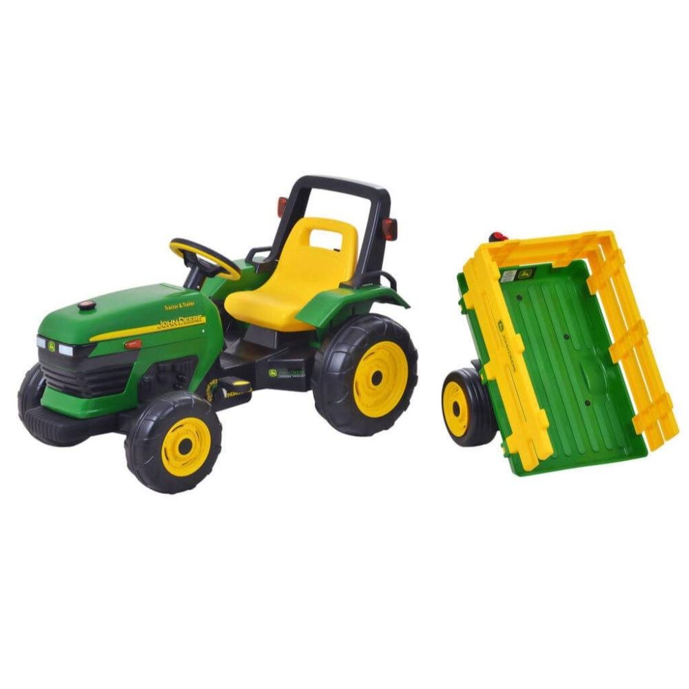 Trator Infantil Elétrico John Deere Ground Force Peg Pérego Verde - 5