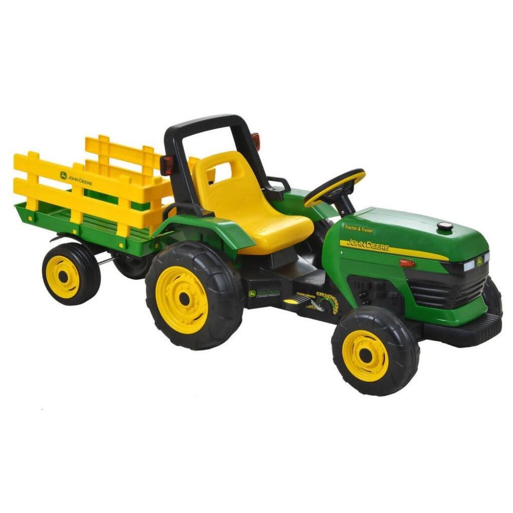 Trator Infantil Elétrico John Deere Ground Force Peg Pérego Verde