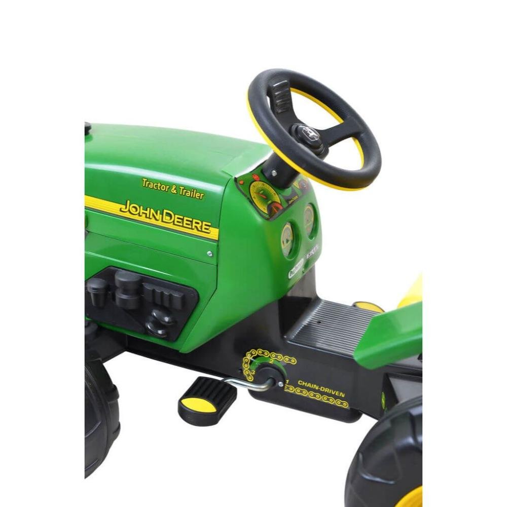 Trator Infantil Elétrico John Deere Ground Force Peg Pérego Verde - 7