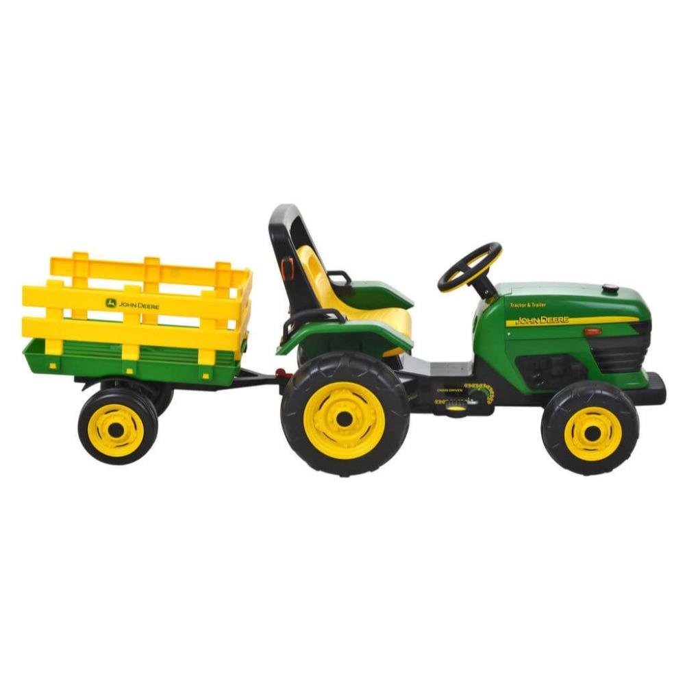 Trator Infantil Elétrico John Deere Ground Force Peg Pérego Verde - 6