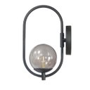 Ver imagem 3 de Arandela Parede ONLINE  PRETA Globo de Vidro FUME - 4124-3-FU