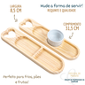 Conjunto Petisqueira Madeira com Ramequim Porta Molho - 3