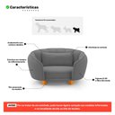 Ver imagem 3 de Mini Cama Poltrona Pet Lary Baby para Cachorro Veludo Cinza - Abmaza