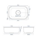 Ver imagem 3 de Cuba de Cozinha Inox Retangular 50x34 Cm Fuji Bela Metais