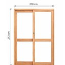 Ver imagem 3 de Porta Janela Madecen Eucalipto Premium de Correr 200x213
