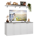 Ver imagem 2 de Rack para TV até 70 Polegadas + Prateleiras 160cm Branco Vik Madesa 05