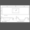Ver imagem 3 de Pia Sintética para Cozinha 199cm X 55cm