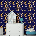 Ver imagem 1 de Papel de Parede Infantil - Lua, Sol e Estrelas 5 Arte Destaque 2,50 Metros