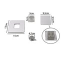 Ver imagem 4 de Kit Ducha 20x20 Slim C/ Desviador e Acabamento P/ Registro Monocomando Base Deca 4493 Preto Fosco