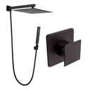 Ver imagem 1 de Kit Ducha 20x20 Slim C/ Desviador e Acabamento P/ Registro Monocomando Base Deca 4493 Preto Fosco
