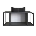 Ver imagem 5 de Gabinete Suspenso Para Banheiro 80cm P1019 Grafite Com Cuba Berlin Preta