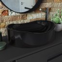 Ver imagem 7 de Gabinete Suspenso Para Banheiro 80cm P1019 Grafite Com Cuba Berlin Preta