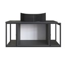 Ver imagem 5 de Gabinete Suspenso Para Banheiro 80cm P1019 Grafite Com Cuba Berlin Preta