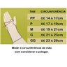 Munhequeira Ortese Curta Mercur C/ Tala Punho Bilateral - PRETA - P - 5
