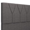 Ver imagem 5 de Cabeceira Cama Box Solteiro 100cm Aura Linho W01 Cinza Escuro - Mpozenato