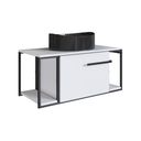 Ver imagem 2 de Gabinete Suspenso para Banheiro 80cm P1019 Branco com Cuba Berlin Preto