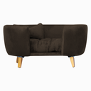 Ver imagem 2 de Poltrona Cama Pet Hannah Luxo - Veludo Marrom