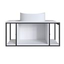 Ver imagem 5 de Gabinete Suspenso para Banheiro 80cm P1019 Branco com Cuba Berlin Branco Preto