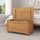 Ver imagem 5 de Baú Assento Organizador Madeira Maciça Bristol Idimex