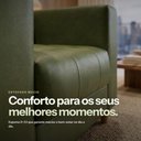 Ver imagem 5 de Poltrona Sala de Estar Arezzo Pés em Madeira Sintetico PU D03 - D'Rossi
