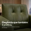 Ver imagem 3 de Poltrona Sala de Estar Arezzo Pés em Madeira Sintetico PU D03 - D'Rossi