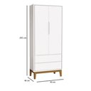 Ver imagem 3 de Quarto de Bebê 2 Portas e Cômoda Gaveteiro New Classic Branco com Pés Madeira e Colchão Gazin -
