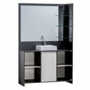 Ver imagem 2 de Gabinete Espelheira 100cm Plena Grand Elite Cinza/Chumbo/Branco