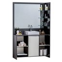 Ver imagem 5 de Gabinete Espelheira 100cm Plena Grand Elite Cinza/Chumbo/Branco