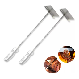 Kit 2 Espalhadores Carvão Brasa Churrasqueira Inox - 3