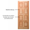 Ver imagem 4 de Folha de Porta Maciça 210x72cm Eucalipto Pm46 Custon Cruzeiro Portas