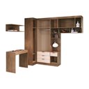 Ver imagem 3 de Guarda Roupa Solteiro Modulado 6 Peças Infinity