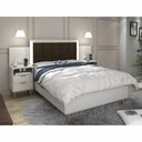 Ver imagem 3 de Cabeceira Extensível Bepan com Mesa de Cabeceira Off White