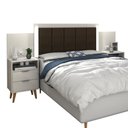 Ver imagem 5 de Cabeceira Extensível Bepan com Mesa de Cabeceira Off White