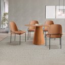 Ver imagem 1 de Conjunto de Mesa Cone 120cm e 4 Cadeiras Maya Amadeirado e Caramelo