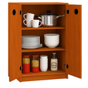 Ver imagem 2 de Armário Organizador Livreiro Multiuso Funcional com 2 Portas e 3 Prateleiras - Moon -