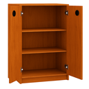 Ver imagem 4 de Armário Organizador Livreiro Multiuso Funcional com 2 Portas e 3 Prateleiras - Moon -