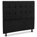 Ver imagem 1 de Cabeceira Luxo Sleep Malu Casal 140 cm Preto - M&F Decor
