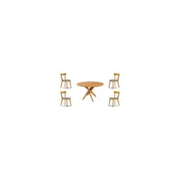 Conjunto Mesa Lisboa com 4 Cadeiras Rafa Espresso Móveis - 5
