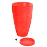 Vaso Com Prato Planta Oval Moderno Polietileno 45x30 BGPLASTICOS V13 TERRACOTA 016 - 11