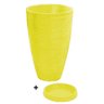 Vaso Com Prato Planta Oval Moderno Polietileno 45x30 BGPLASTICOS V13 TERRACOTA 016 - 8