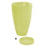Vaso Com Prato Planta Oval Moderno Polietileno 45x30 BGPLASTICOS V13 TERRACOTA 016 - 13