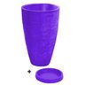 Vaso Com Prato Planta Oval Moderno Polietileno 45x30 BGPLASTICOS V13 TERRACOTA 016 - 9