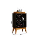 Ver imagem 2 de Aparador Bar com Bandeja Adega para 16 Garrafas Pés em Madeira Ranói