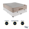 Cama Box Baú Bipartido Casal Branco e Colchão Airtech Springpocket Molas Ensacadas Ortobom - 3