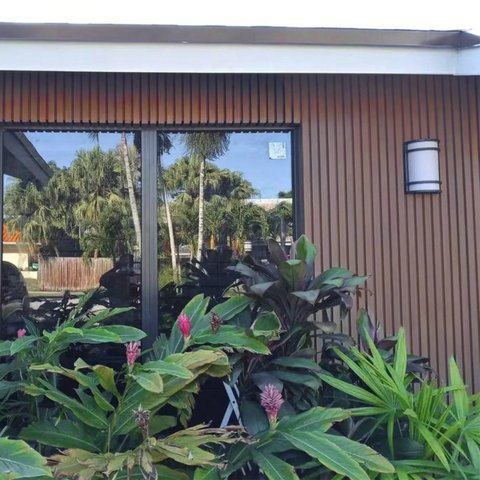 Painel Ripado Externo em Placa 21,9CMX290CM (0,64m²) WPC Marrom/Rosewood Casa Grassi